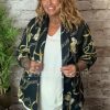 Anastasia gold chain ruched arm blazer "No Returns On Sale Items" - Image 2