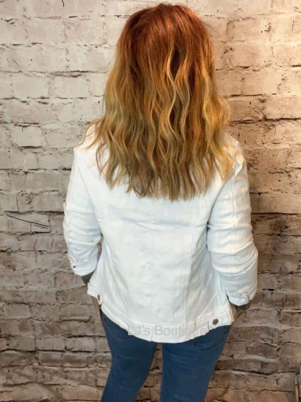 White Denim Jacket G-smack  SIZE 24-26 - Image 2