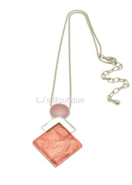 Coral Diamond Necklace *NO RETURNS ON SALE ITEMS*