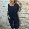 Jennifer Jumpsuit best fits 16-24  *Restocked*