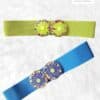 Women's Elasticated wide belt with Beads size 10-20 "No Returns On Sale Items"