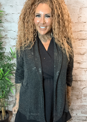 Sparkling Sequin Lightweight Blazer best fits 12-18