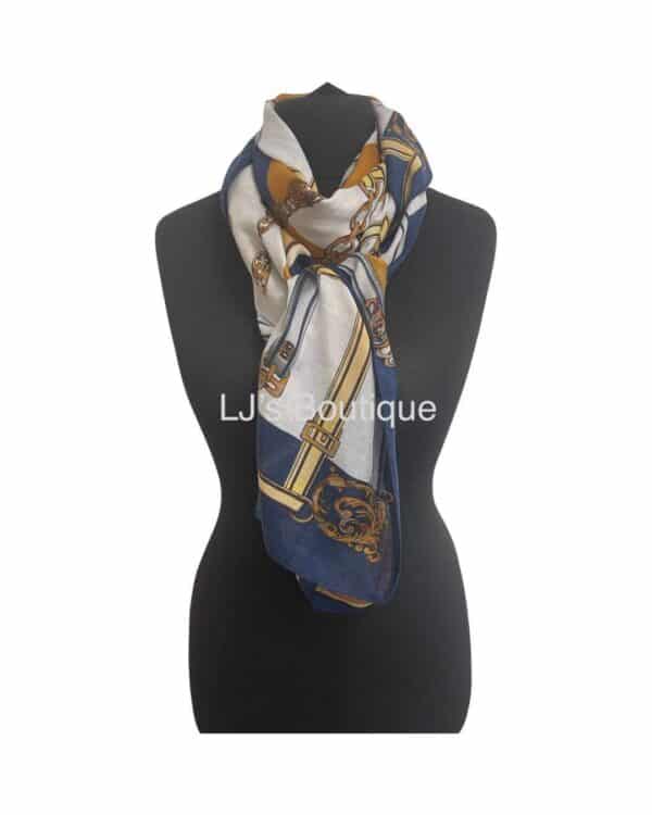 Chain Print Scarf 