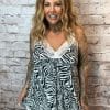 Zita Zebra Animal Print Vest best fits 14-24 No returns on sale items