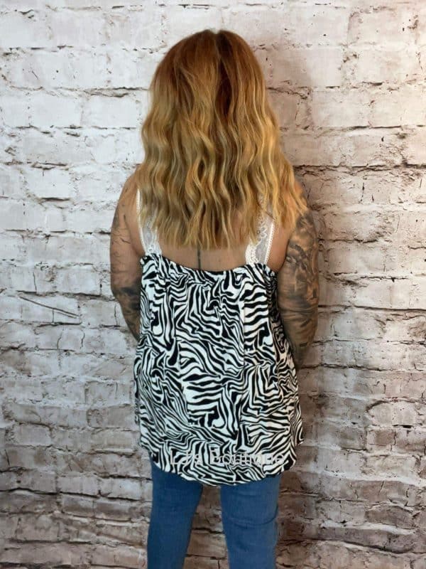 Zita Zebra Animal Print Vest best fits 14-24 No returns on sale items - Image 3