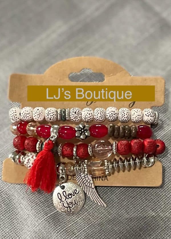 4 pcs boho Beaded Bracelet - Image 4