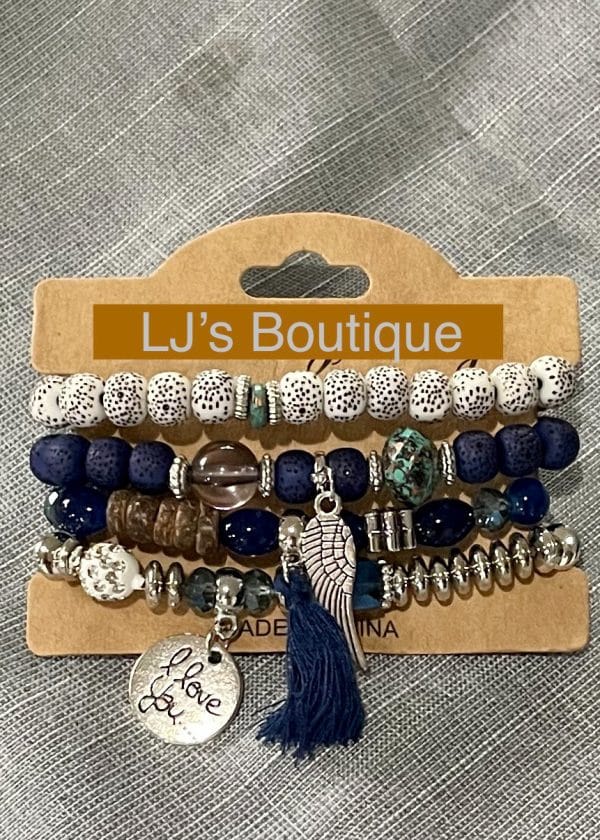 4 pcs boho Beaded Bracelet - Image 2