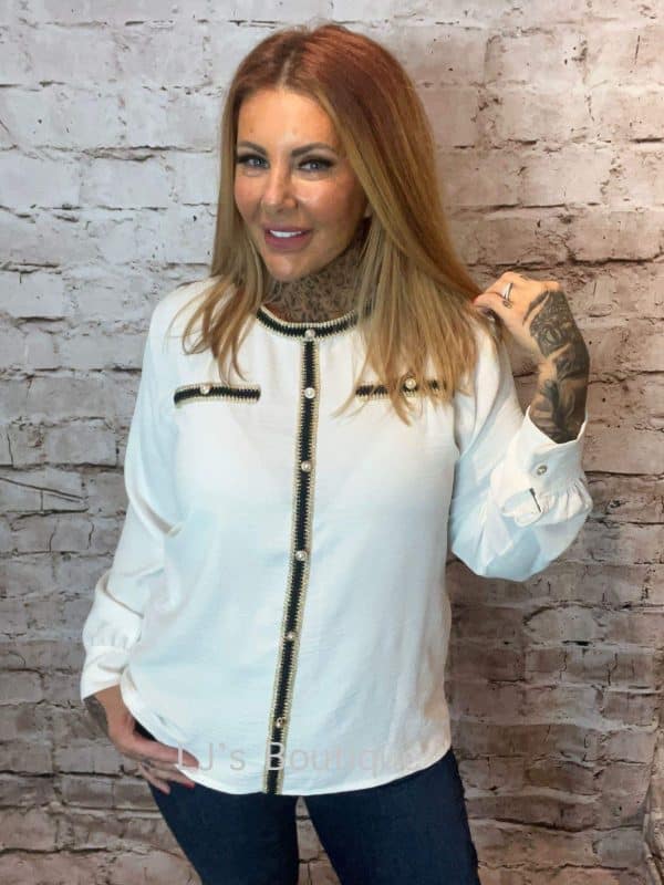 Poppy Blouse Best Fits 12-18  - "No Returns On Sale Items"