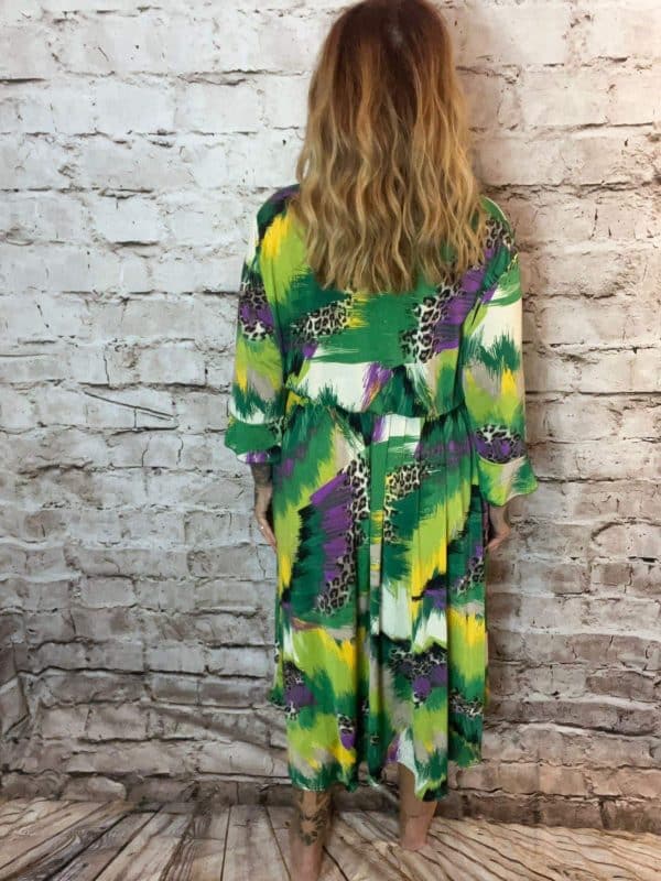Animal splash wrap dress Best Fits 14-26 - Image 4