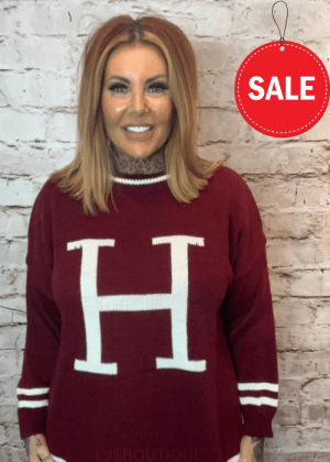 Hope jumper best fits 16-26  "No Returns On Sale Items"