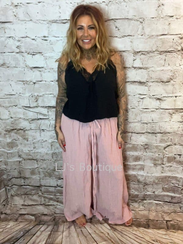 Lydia Wide Leg Elasticated Trousers Best Fits 14-22  "No Returns On Sale Items" - Image 5