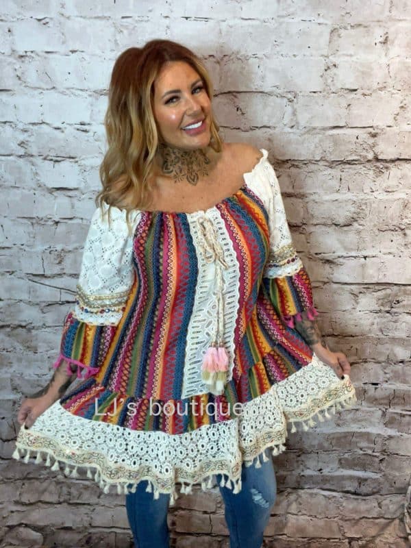 Samara Bardot Tunic Dress Best Fits 14-22