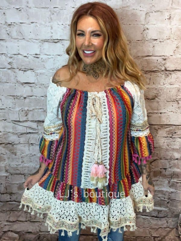 Samara Bardot Tunic Dress Best Fits 14-22 - Image 4
