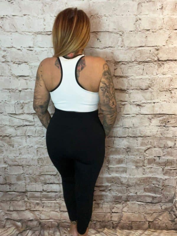White Medium Control Sports Bra (3 sizes available)   "No Returns On Sale Items" - Image 5