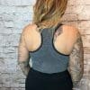 Grey Medium Control Sports Bra (3 sizes available) "No Returns On Sale Items" - Image 2