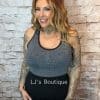 Grey Medium Control Sports Bra (3 sizes available) "No Returns On Sale Items"