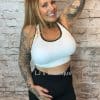 White Medium Control Sports Bra (3 sizes available)   "No Returns On Sale Items" - Image 4