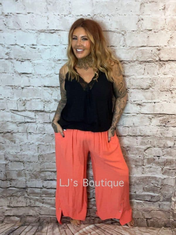 Fleur Wide Leg Trousers Best Fits 12-22 "No Returns On Sale Items"
