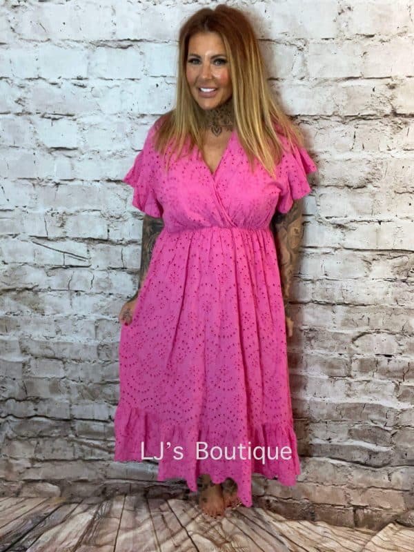 Priscilla Broderie Dress 14-22 - "No Returns On Sale Items" - Image 4