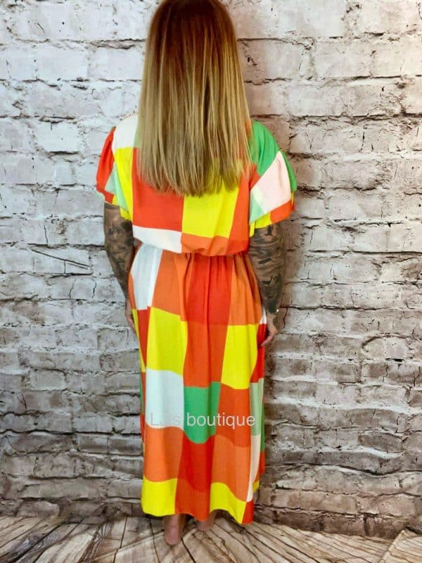 Amaya Long Wrap Dress Best Fits 14-24 - Image 2