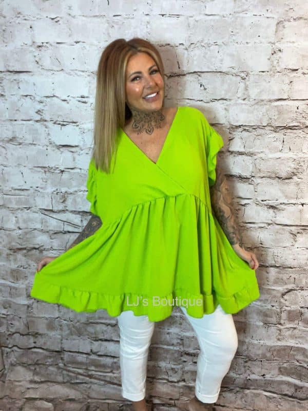 Malita Wrap Style V-neck Top Best Fits 16-26 - Image 6