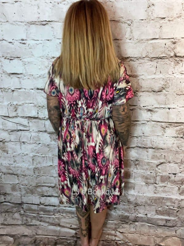 Picasso Midi Wrap Dress Best Fits 14-24 - Image 3