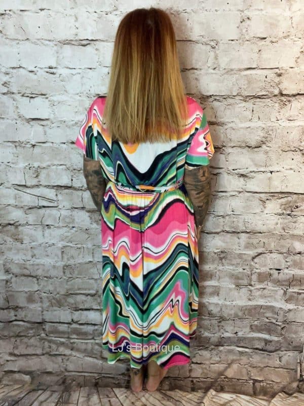 Maxi Betty Wrap Dress Best Fits 14-24 - Image 3