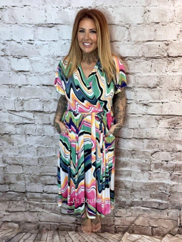 Maxi Betty Wrap Dress Best Fits 14-24