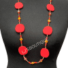 Orange Pebble Necklace "No Returns On Sale Items"