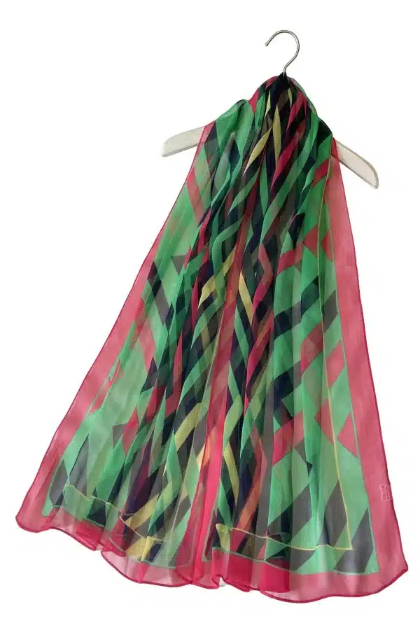119 Multi coloured Print Scarf 