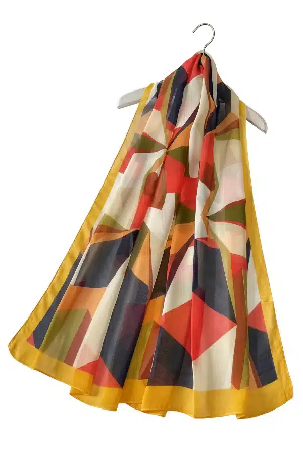Multi Coloured Print Scarf  - Image 2