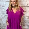 Malita Wrap Style V-neck Top Best Fits 16-26 - Image 2