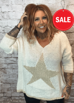 Astra Star jumper best fits 16-24  "No Returns On Sale Items"