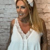 279 cream bow headband