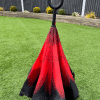318 Red flower upside down brolly - Image 2