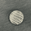 Silver button Magnetic Brooch - Image 2