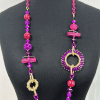 Purple mixed beads Necklace