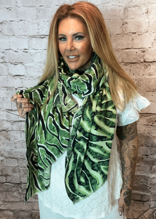 Zebra Scarf No Returns On Sale Items