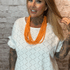 525 Neochic orange Necklace *Restocked*