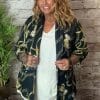 Anastasia gold chain ruched arm blazer "No Returns On Sale Items"