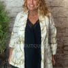 Anastasia gold chain ruched arm blazer "No Returns On Sale Items" - Image 4