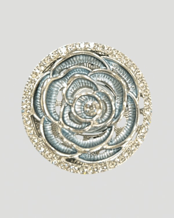 Blue rose Magnetic Brooch