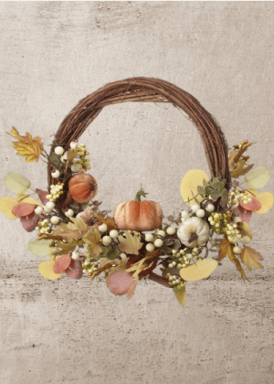 Rustic Autumn Wreath - 55CM   no returns on sale items