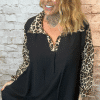 Emory Animal Print Sleeve Collar Dress best fits 14-24 "No Returns On Sale Items" - Image 4