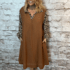 Emory Animal Print Sleeve Collar Dress best fits 14-24 "No Returns On Sale Items" - Image 7