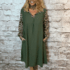 Emory Animal Print Sleeve Collar Dress best fits 14-24 "No Returns On Sale Items" - Image 3