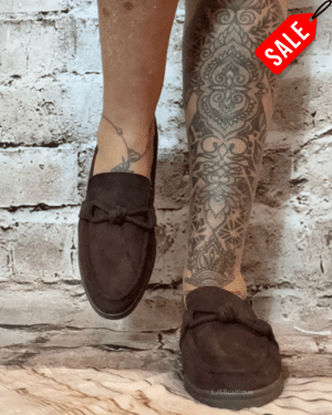 Brown moccasin slip on loafers  No returns on sale items
