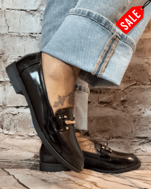 Black patent loafers Sizes 8-11 No returns on sale items