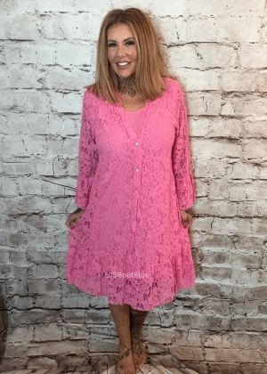 Cynthia Lace 2 piece dress best fits 14-22