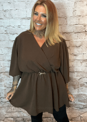 Delia Wrap Top Best Fits 16-24 "No Returns On Sale Items"